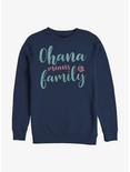 Disney Lilo & Stitch Ohana Script Sweatshirt, NAVY, hi-res