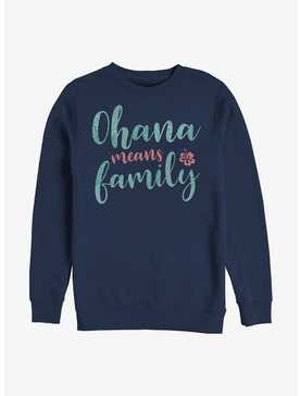 Disney Lilo & Stitch Ohana Script Sweatshirt, , hi-res