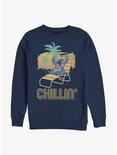 Disney Lilo & Stitch Chillin Sweatshirt, NAVY, hi-res
