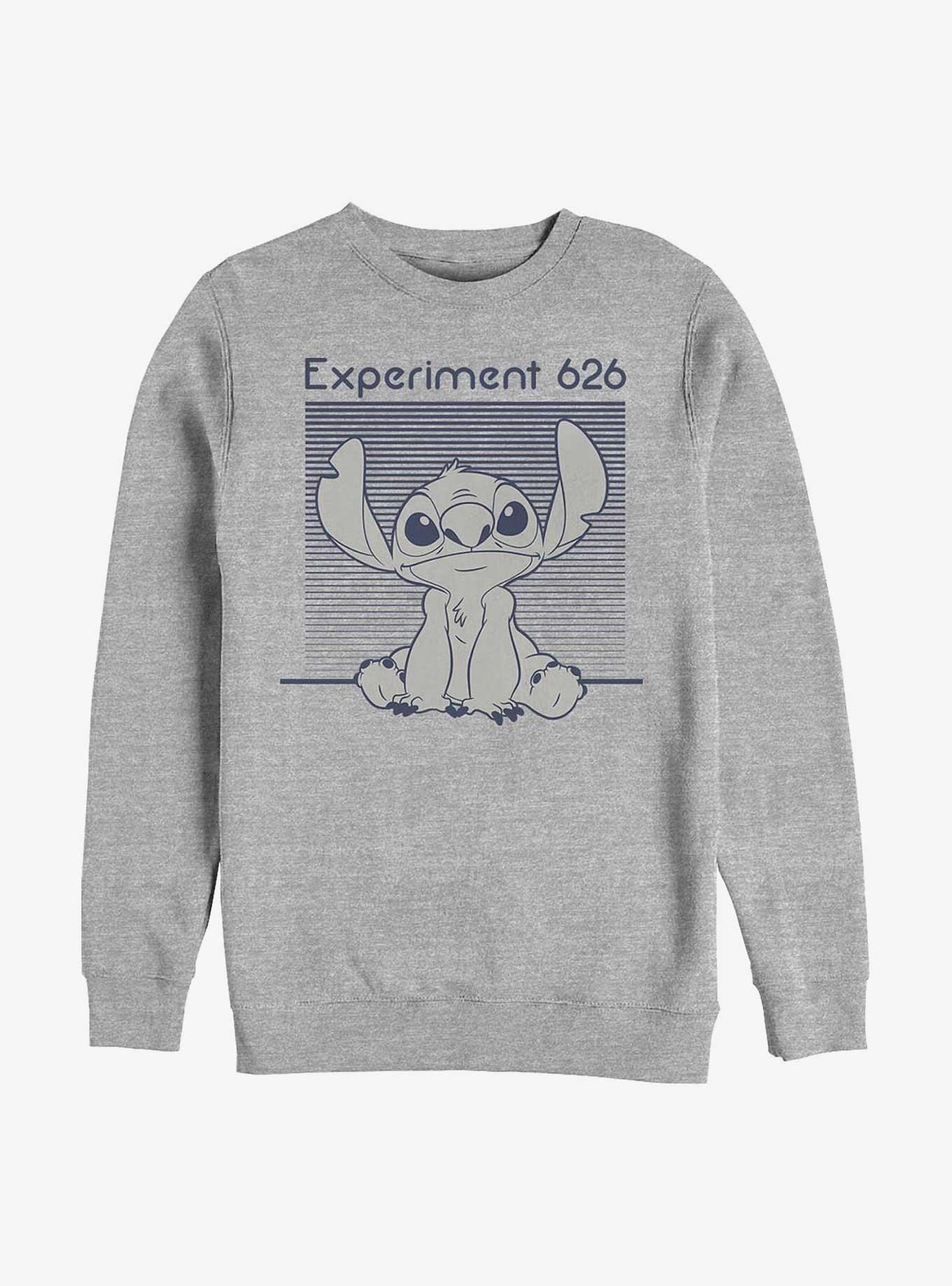 Disney Lilo & Stitch Experiment 262 Monochromatic Navy Sweatshirt, ATH HTR, hi-res