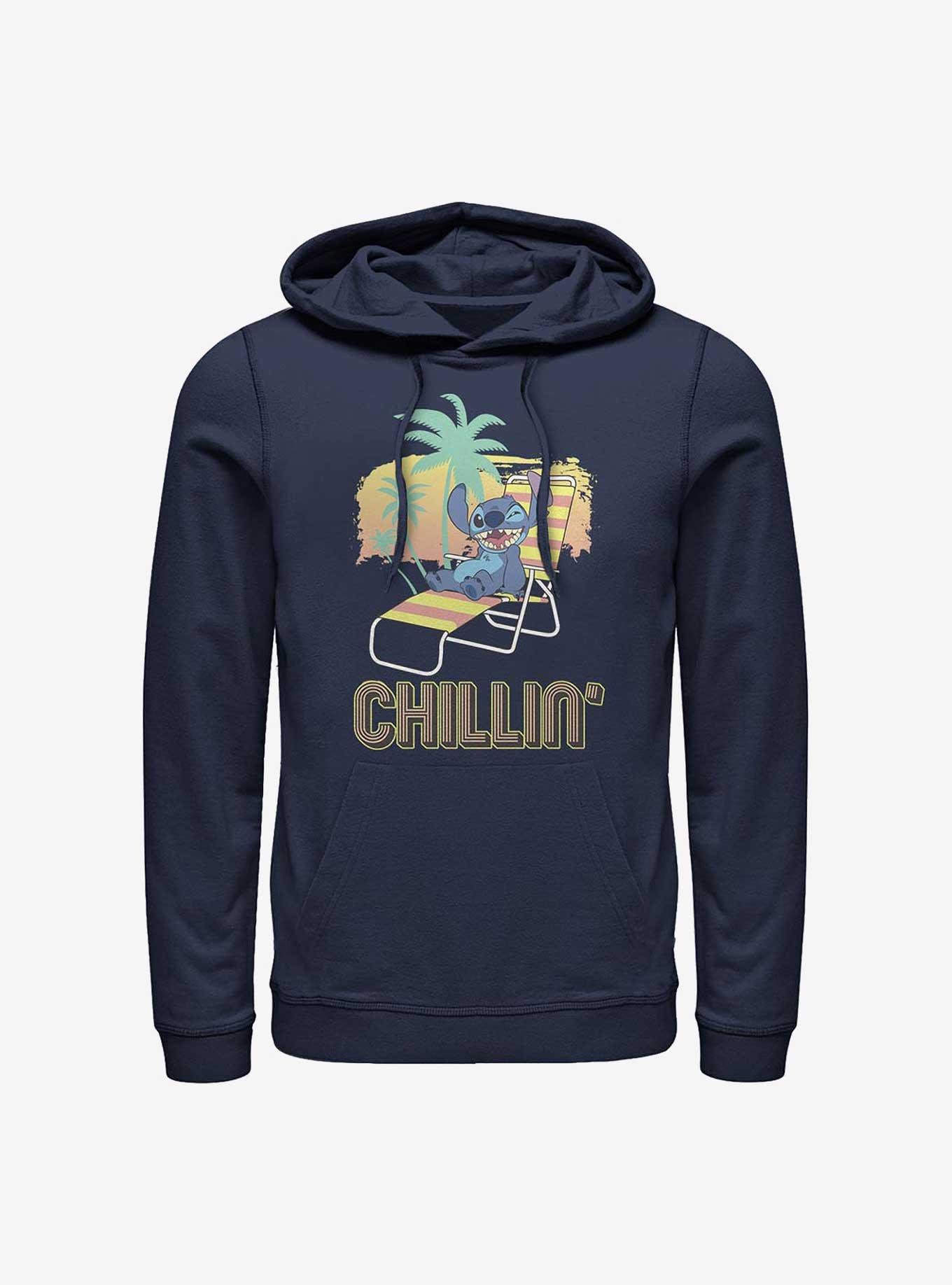 Disney Lilo & Stitch Chillin Hoodie, NAVY, hi-res