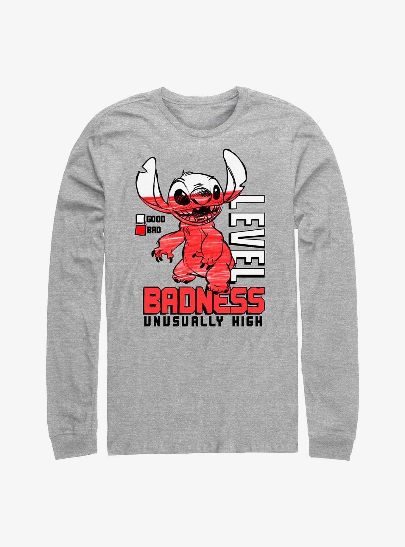 Disney Lilo & Stitch Badness Level Long-Sleeve T-Shirt, , hi-res