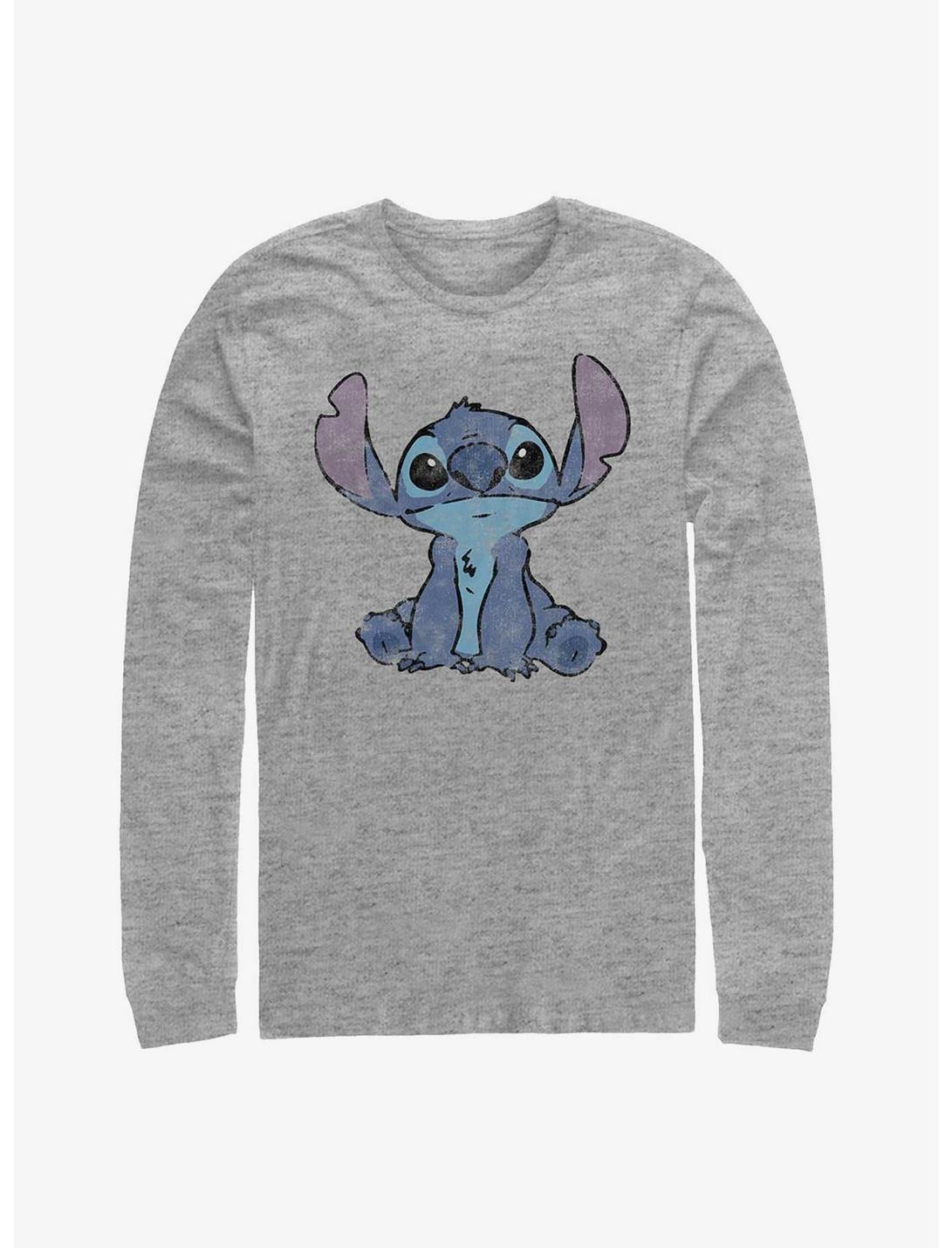 Disney Lilo & Stitch Simply Stitch Long-Sleeve T-Shirt, ATH HTR, hi-res