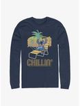 Disney Lilo & Stitch Chillin Long-Sleeve T-Shirt, NAVY, hi-res