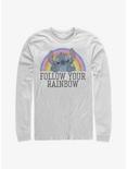 Disney Lilo & Stitch Rainbow Long-Sleeve T-Shirt, WHITE, hi-res