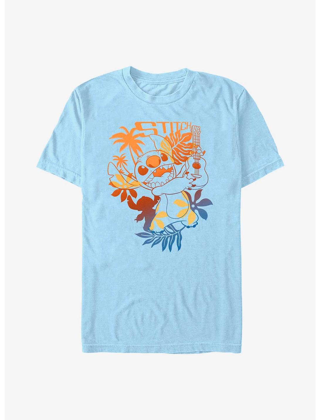 Disney Lilo & Stitch Aloha Stitch T-Shirt, LT BLUE, hi-res