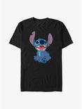 Disney Lilo & Stitch Basic Happy Stitch T-Shirt, BLACK, hi-res