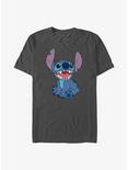 Disney Lilo & Stitch Basic Happy Stitch T-Shirt, CHARCOAL, hi-res