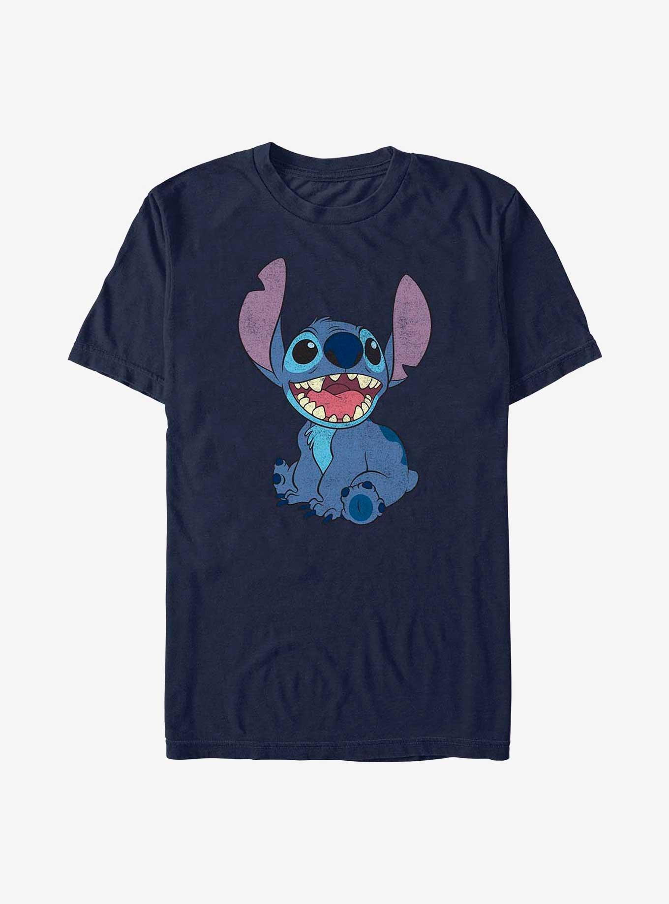 Disney Lilo & Stitch Basic Happy Stitch T-Shirt, , hi-res