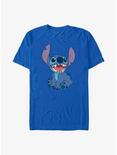 Disney Lilo & Stitch Basic Happy Stitch T-Shirt, ROYAL, hi-res