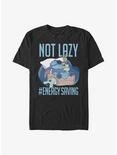 Disney Lilo & Stitch Lazy Energy T-Shirt, BLACK, hi-res