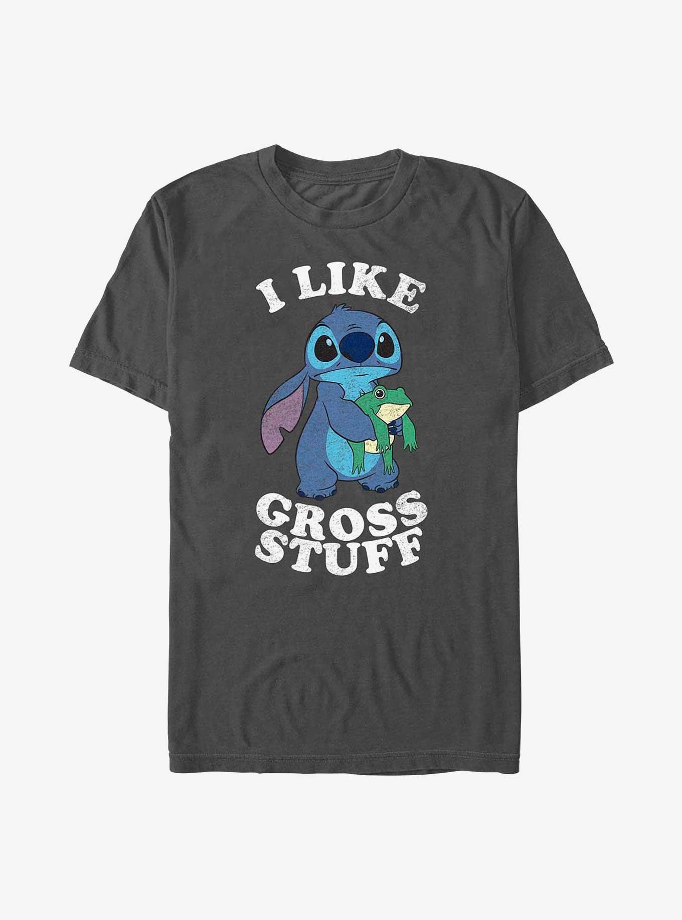 Disney Lilo & Stitch I Like Gross Stuff T-Shirt, CHARCOAL, hi-res