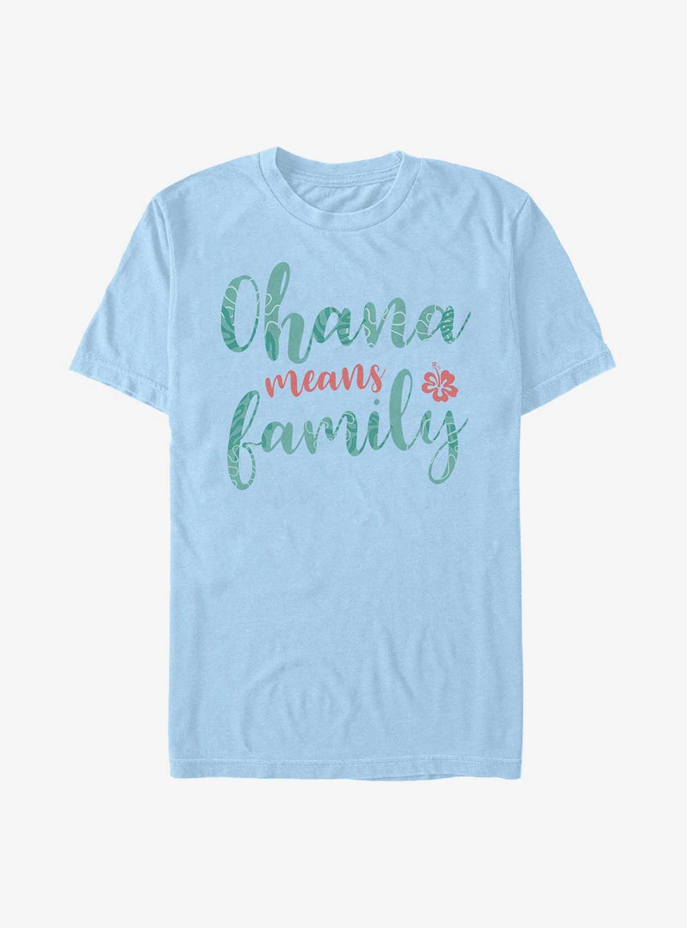 Disney Lilo & Stitch Ohana Script T-Shirt, , hi-res