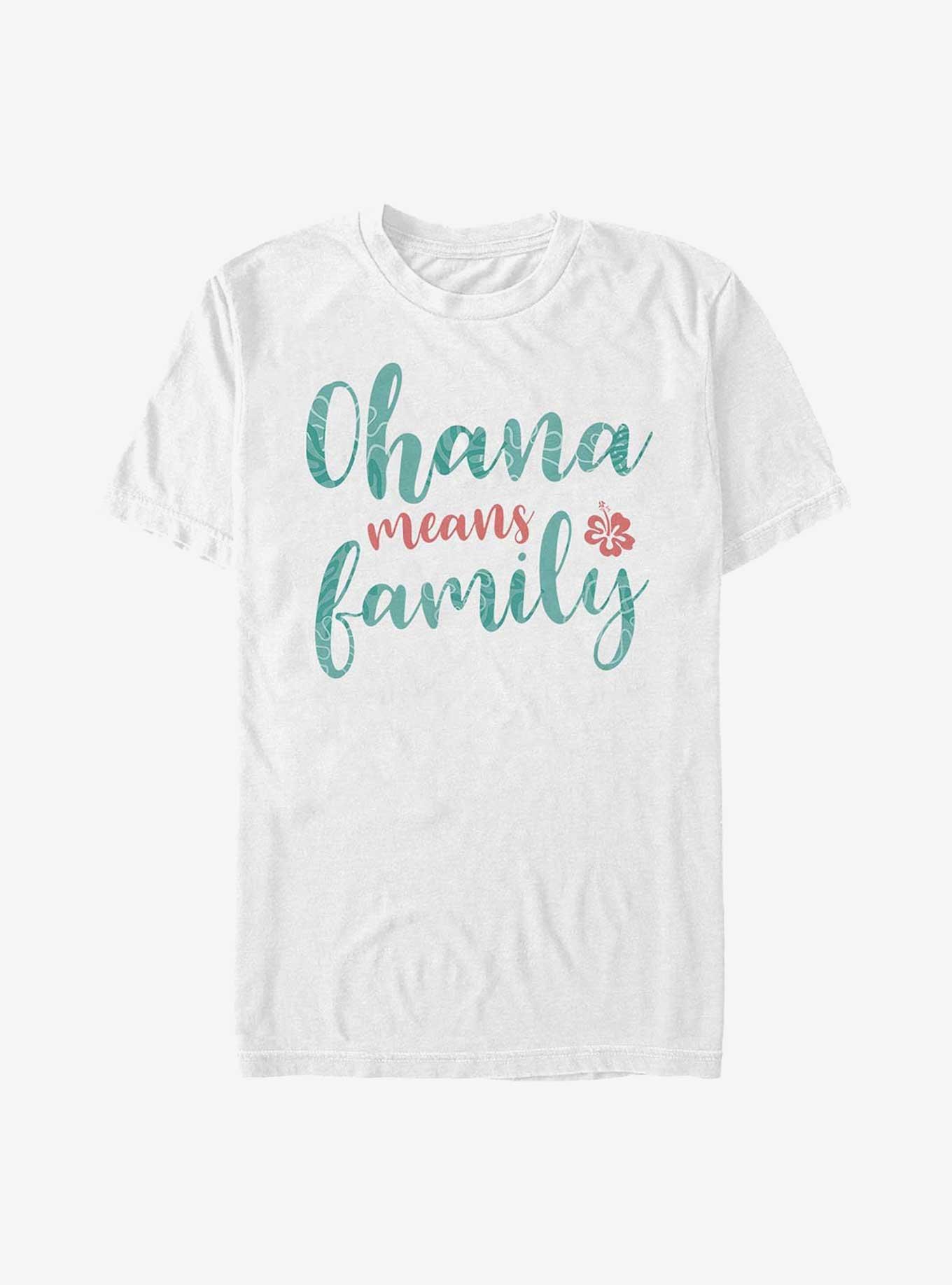 Disney Lilo & Stitch Ohana Script T-Shirt, , hi-res