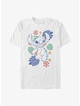 Disney Lilo & Stitch Retro Tropical Tonal Stitch T-Shirt, , hi-res