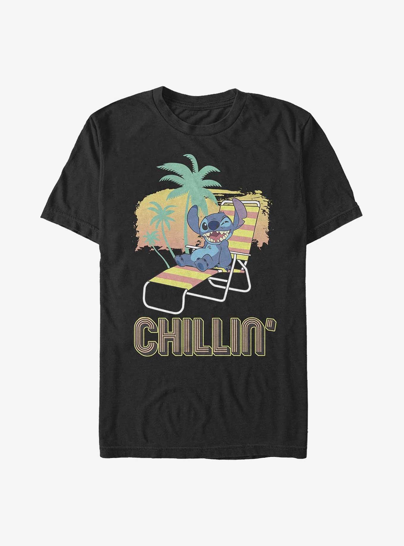 Disney Lilo & Stitch Chillin T-Shirt, BLACK, hi-res