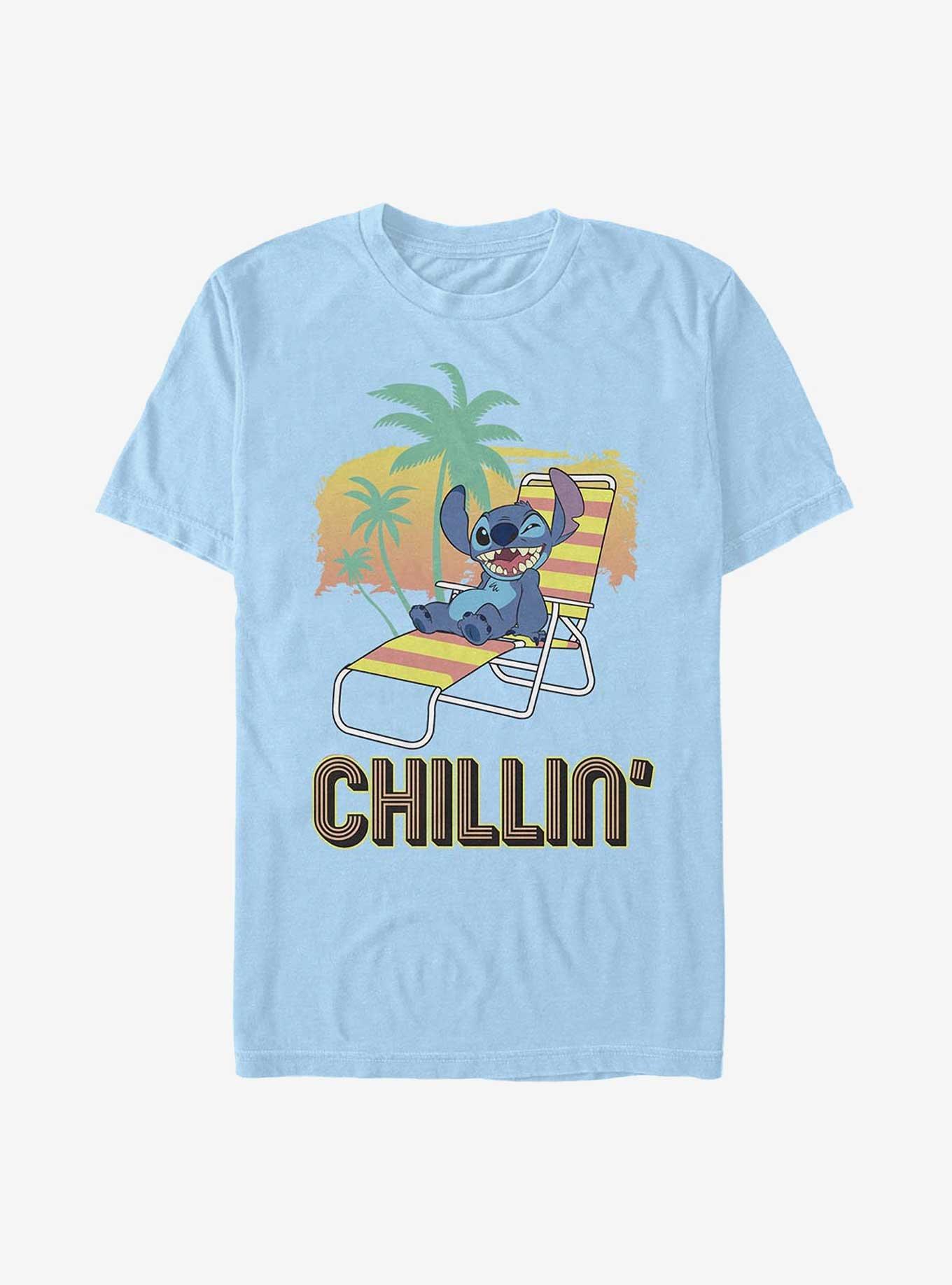 Disney Lilo & Stitch Chillin T-Shirt, LT BLUE, hi-res