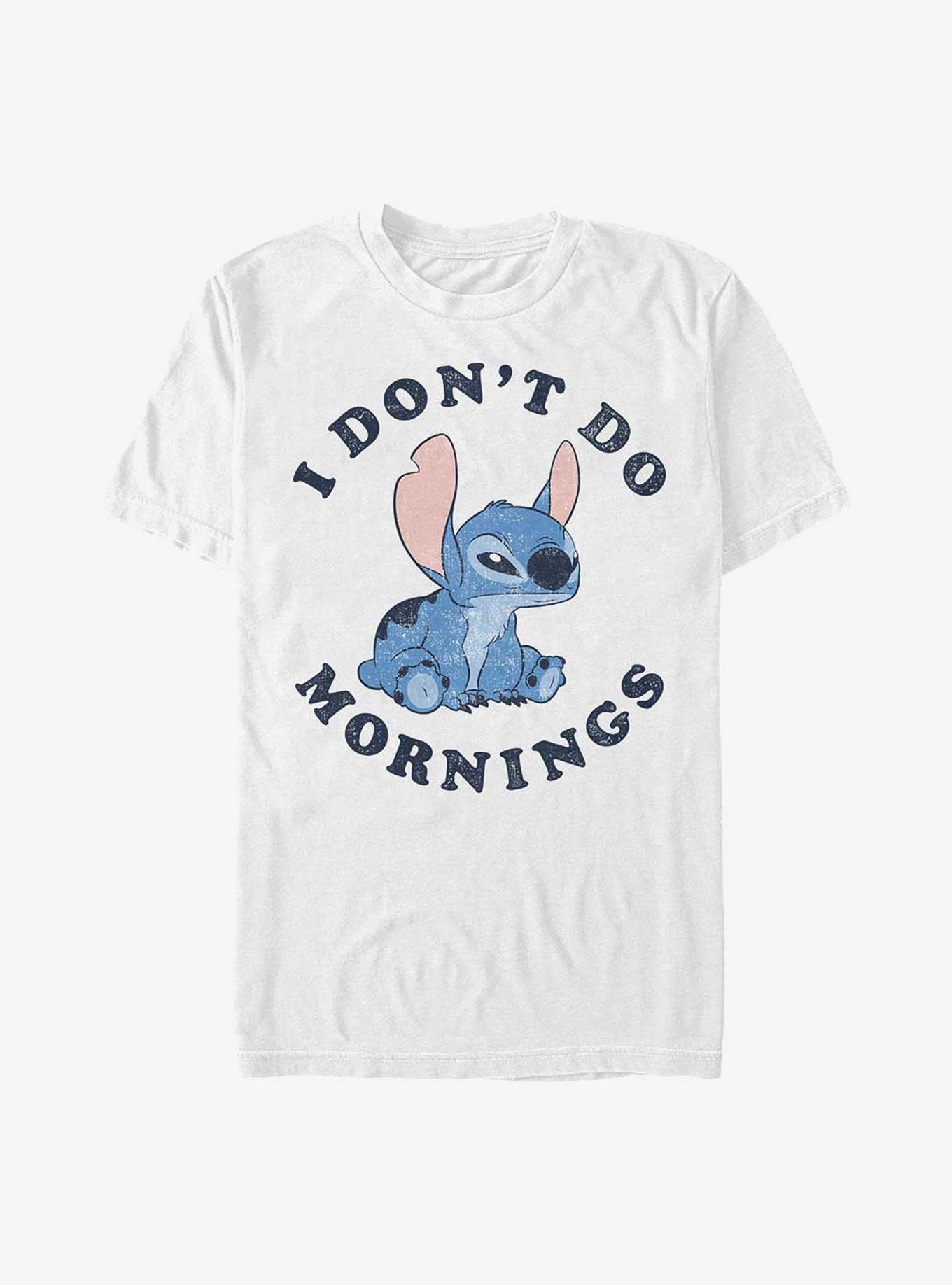 Disney Lilo & Stitch Mornings T-Shirt, WHITE, hi-res