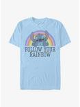 Disney Lilo & Stitch Rainbow T-Shirt, LT BLUE, hi-res