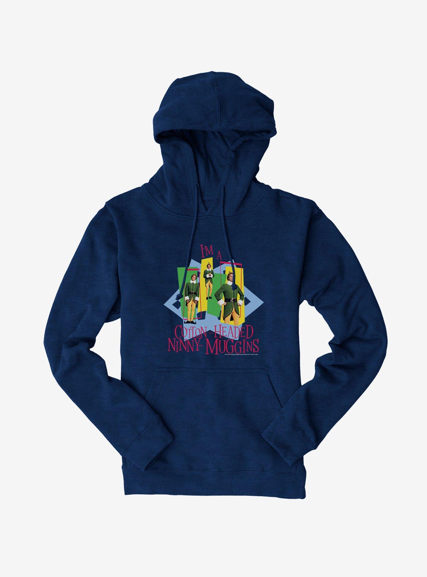 Elf Buddy I'M A Cotton Headed Ninny Muggins Hoodie, , hi-res