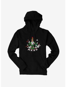 Elf Buddy With Holiday Icons Hoodie, , hi-res
