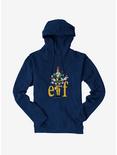 Elf Yellow Logo With Holiday Icons Hoodie, , hi-res