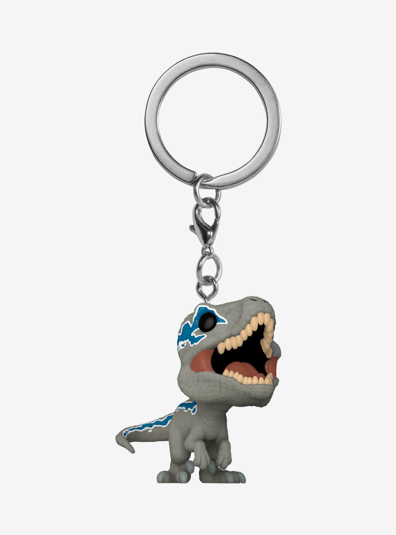 Funko Pocket Pop! Jurassic World Dominion Velociraptor (Blue) Vinyl Keychain, , hi-res