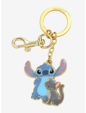 Loungefly Disney Stitch with Cat Keychain - BoxLunch Exclusive, , hi-res
