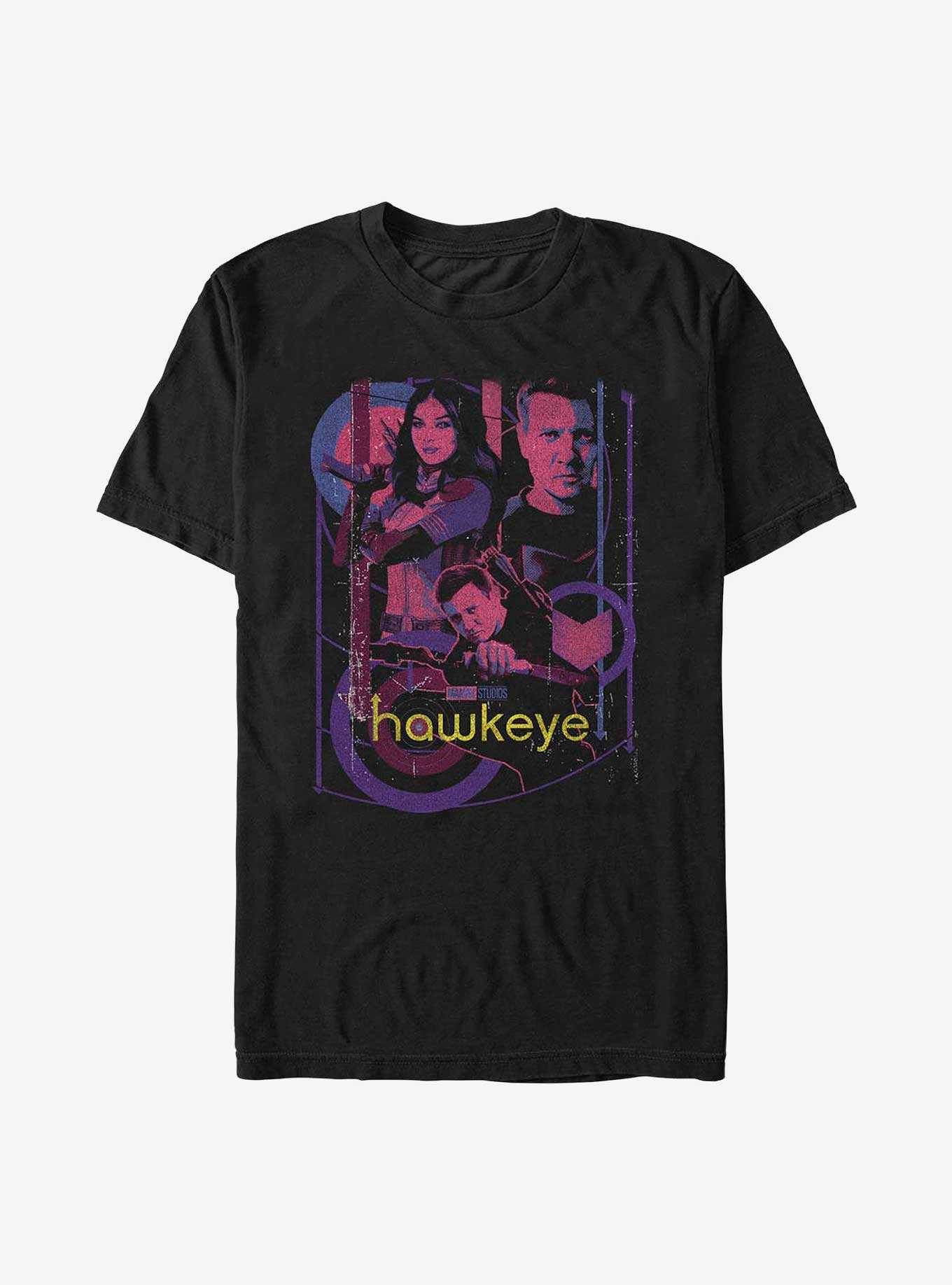 Marvel Hawkeye Bolt Slinger Collage T-Shirt, , hi-res