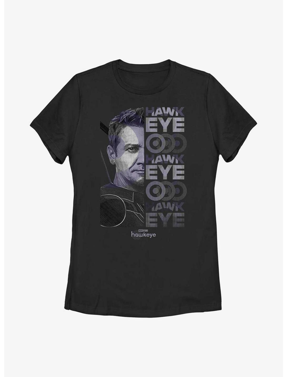 Marvel Hawkeye Split Typography Womens T-Shirt, BLACK, hi-res