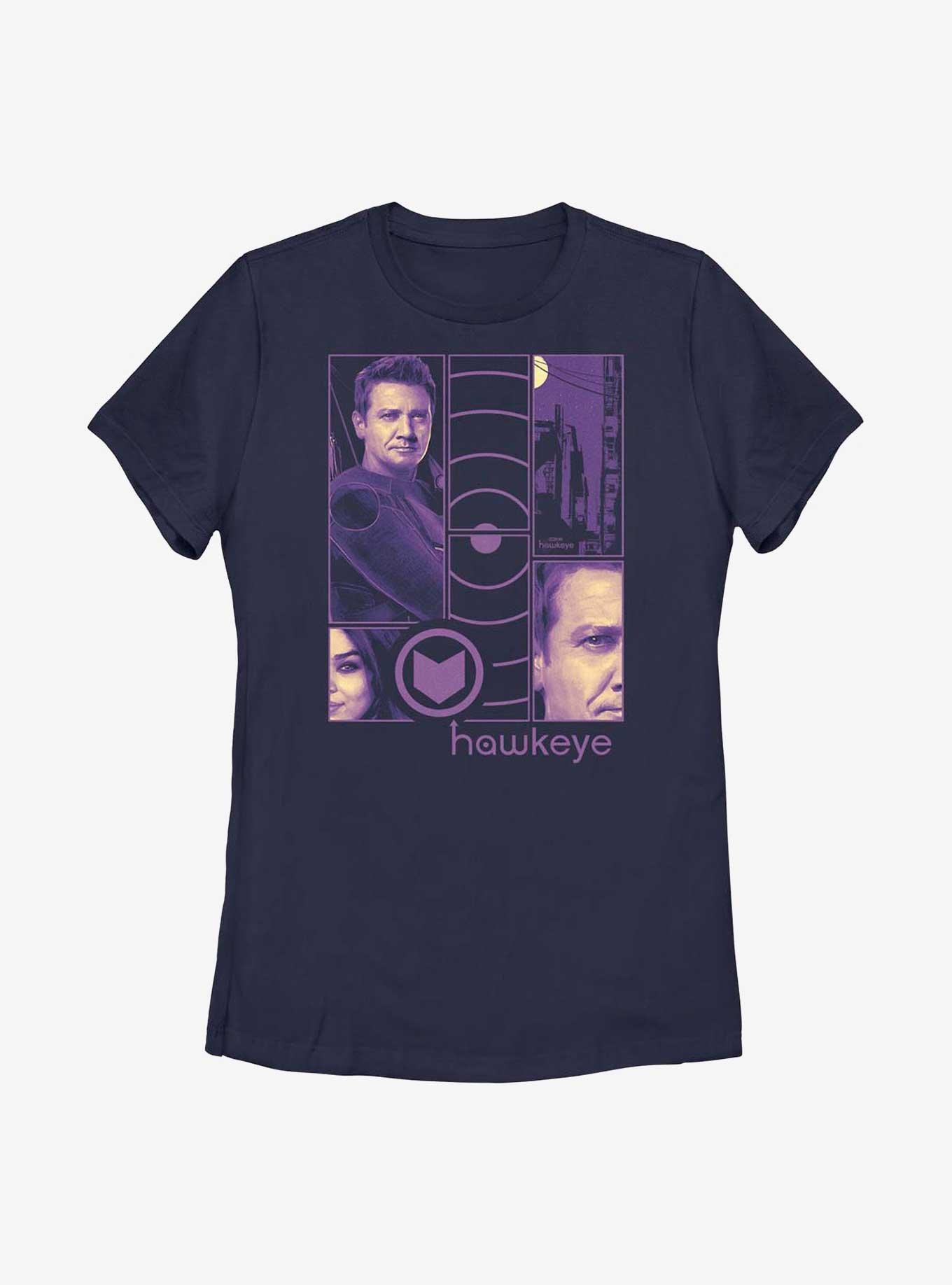 Marvel Hawkeye Collage Panels Womens T-Shirt, , hi-res