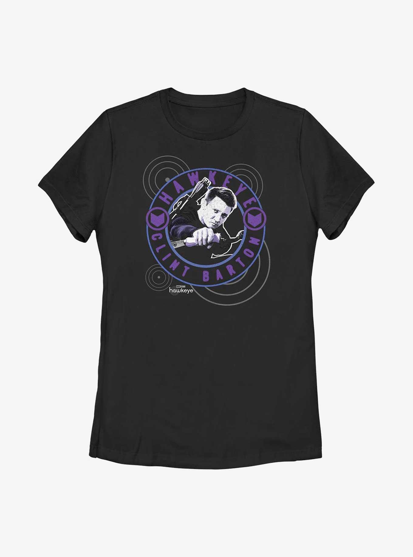 Marvel Hawkeye Clint Barton Stamp Womens T-Shirt, , hi-res