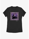 Marvel Hawkeye Text Box Womens T-Shirt, BLACK, hi-res