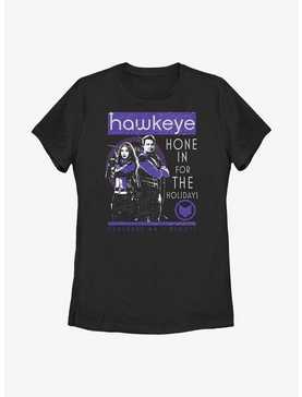 Marvel Hawkeye Hone In For The Holidays Poster Womens T-Shirt, , hi-res