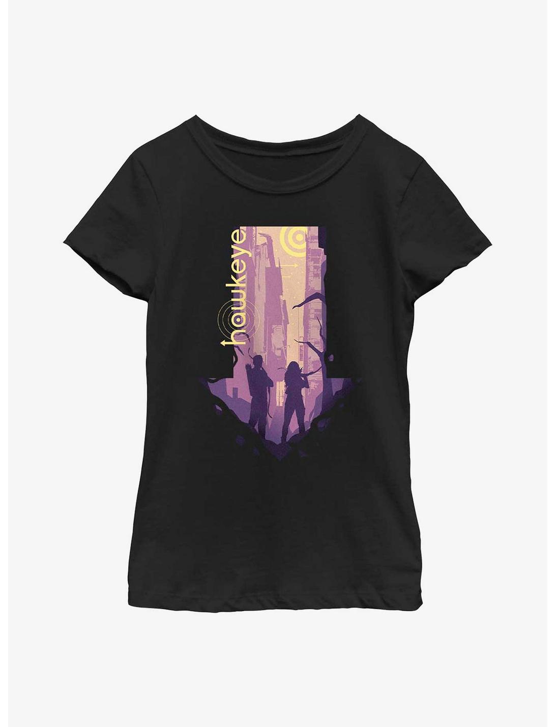 Marvel Hawkeye Pointed Youth Girls T-Shirt, BLACK, hi-res
