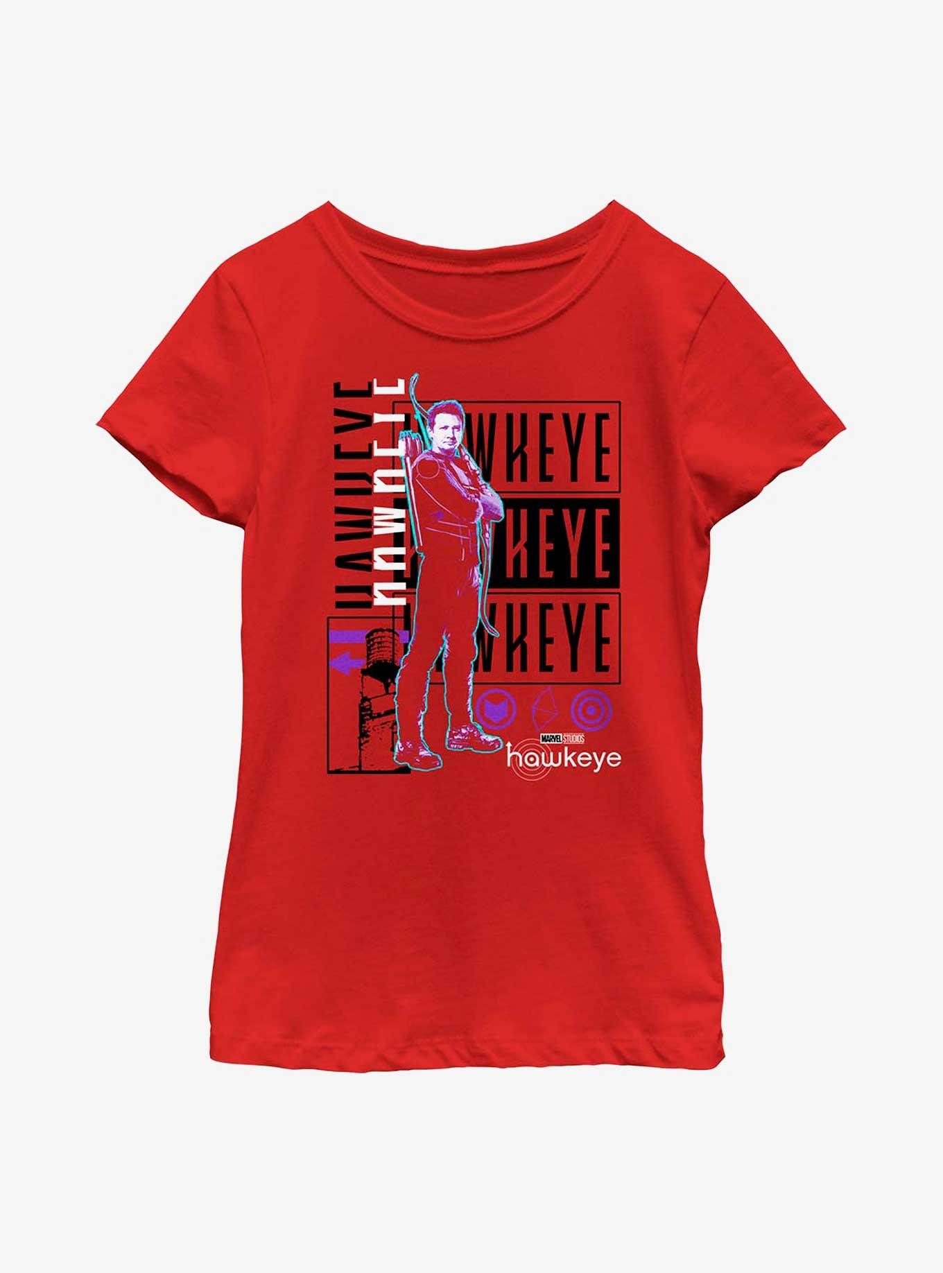 Marvel Hawkeye Clint Barton Hero Youth Girls T-Shirt, , hi-res