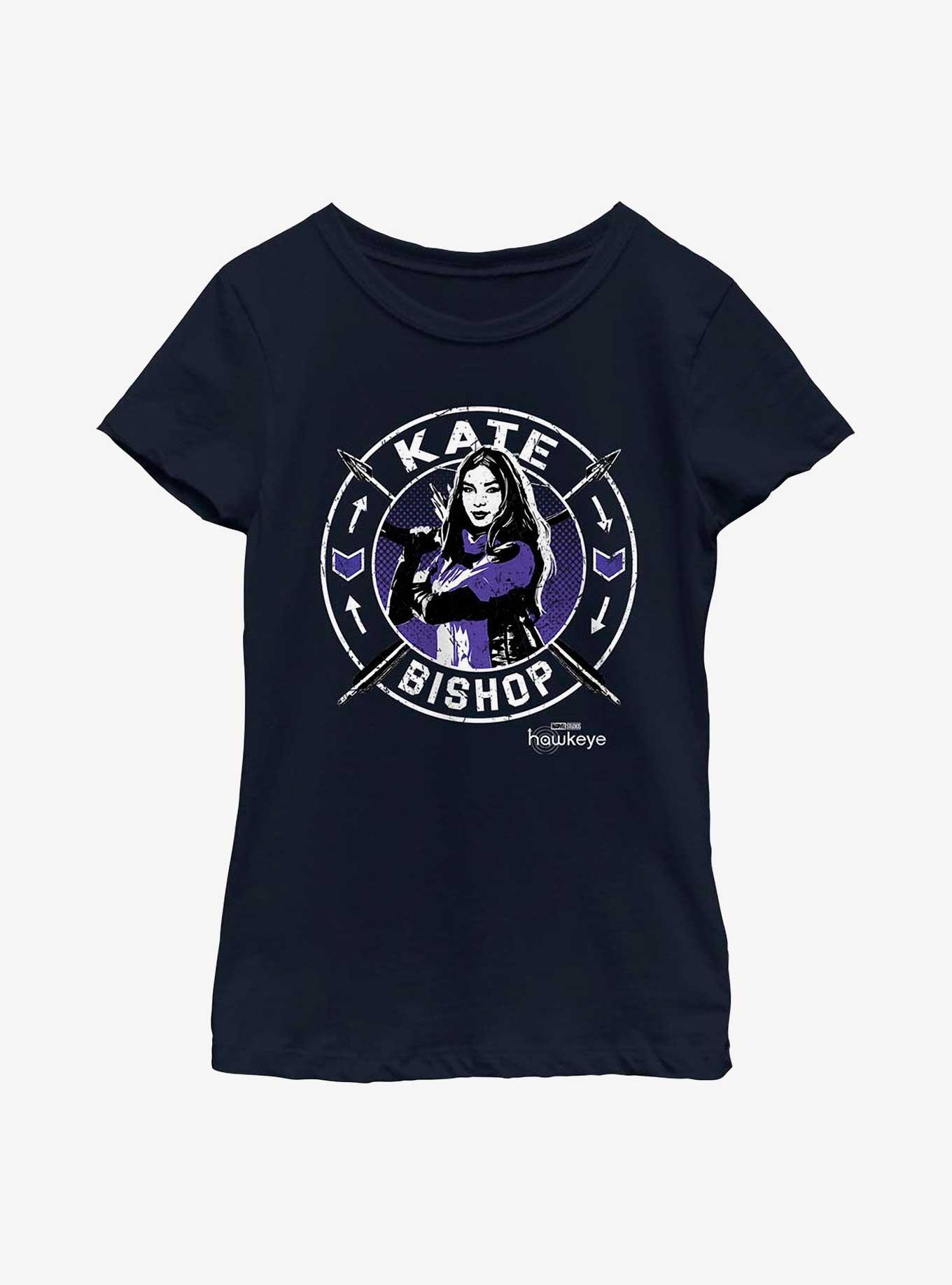 Marvel Hawkeye Kate Bishop Stamp Youth Girls T-Shirt, , hi-res
