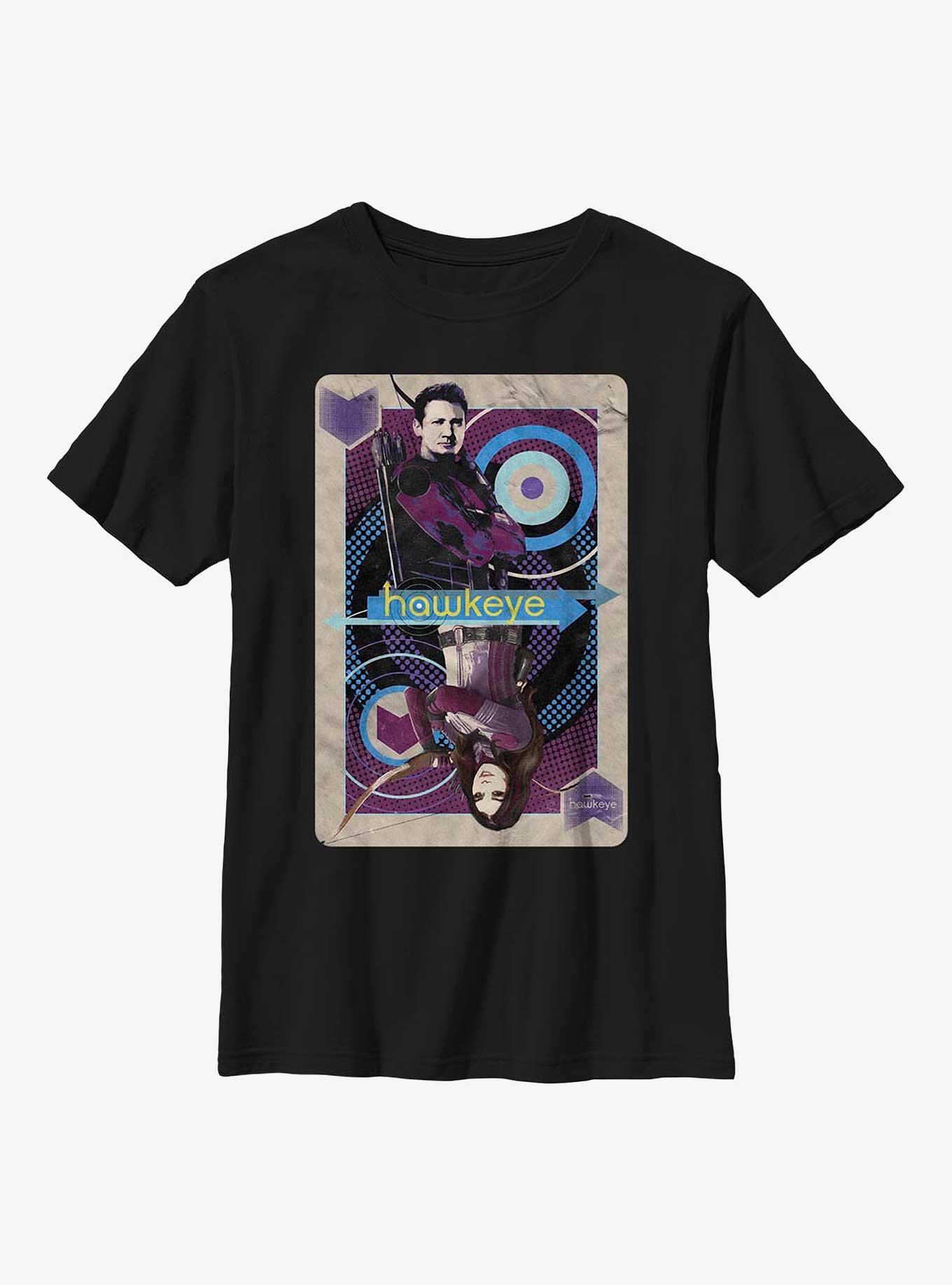 Marvel Hawkeye Playing Card Youth T-Shirt, , hi-res