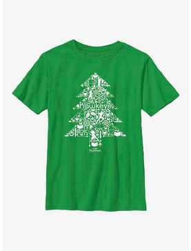 Marvel Hawkeye Christmas Tree Youth T-Shirt, , hi-res