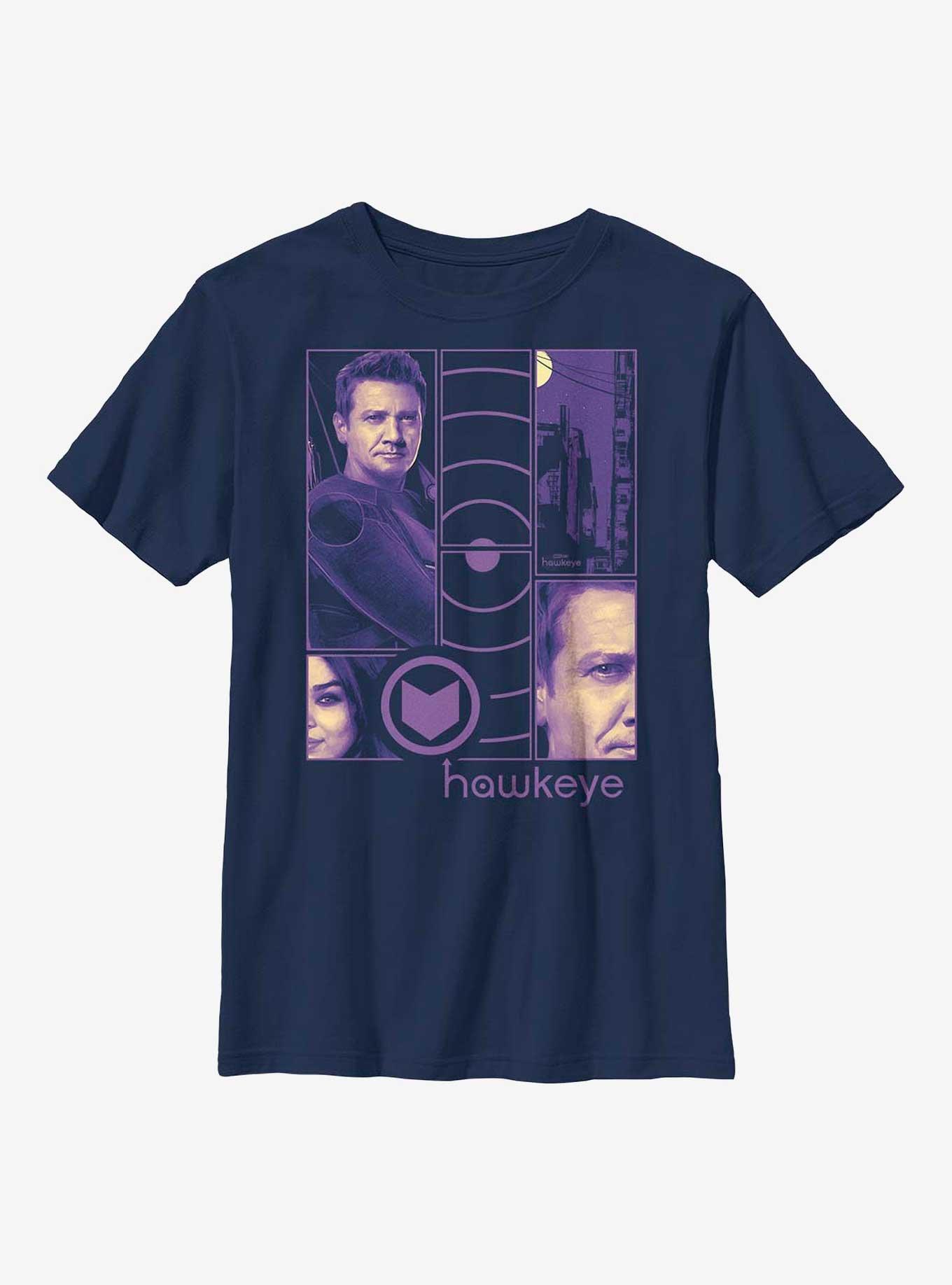 Marvel Hawkeye Collage Panels Youth T-Shirt, , hi-res