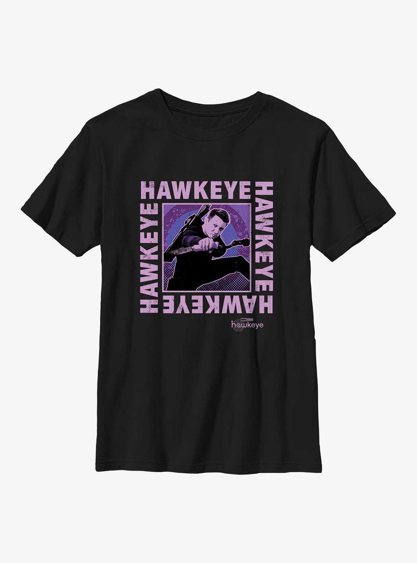 Marvel Hawkeye Text Box Youth T-Shirt, , hi-res