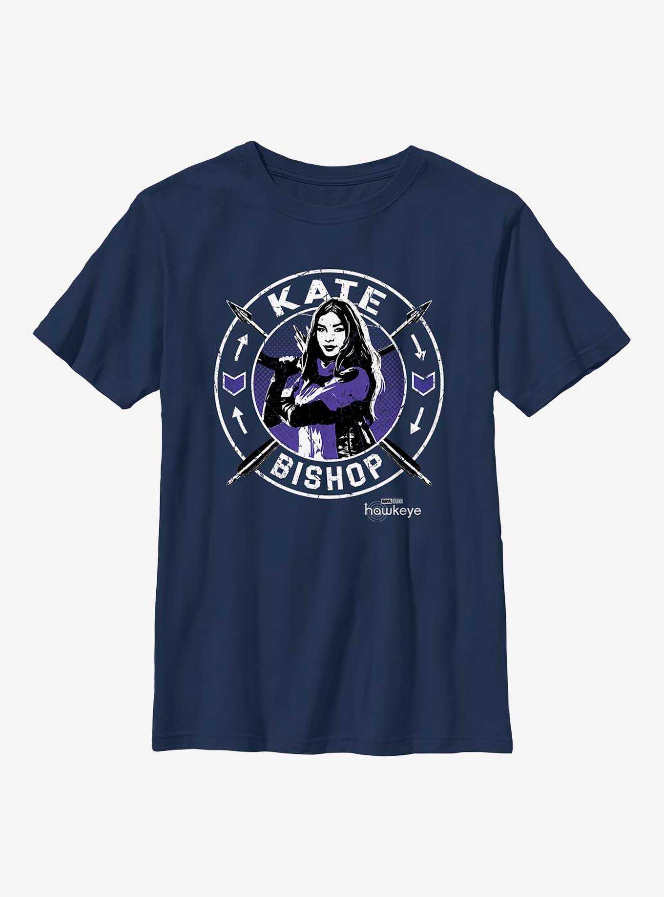 Marvel Hawkeye Kate Bishop Stamp Youth T-Shirt, , hi-res