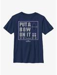 Marvel Hawkeye Put A Bow On It Youth T-Shirt, NAVY, hi-res