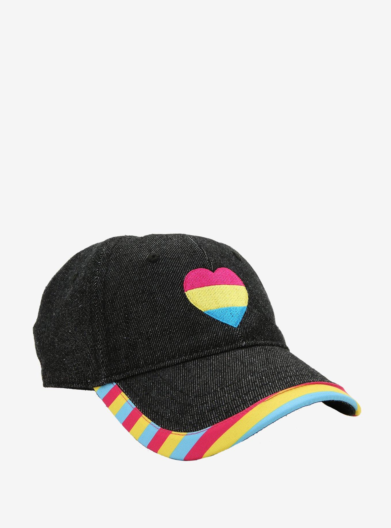 Pansexual Pride Flag Heart Dad Cap | Hot Topic