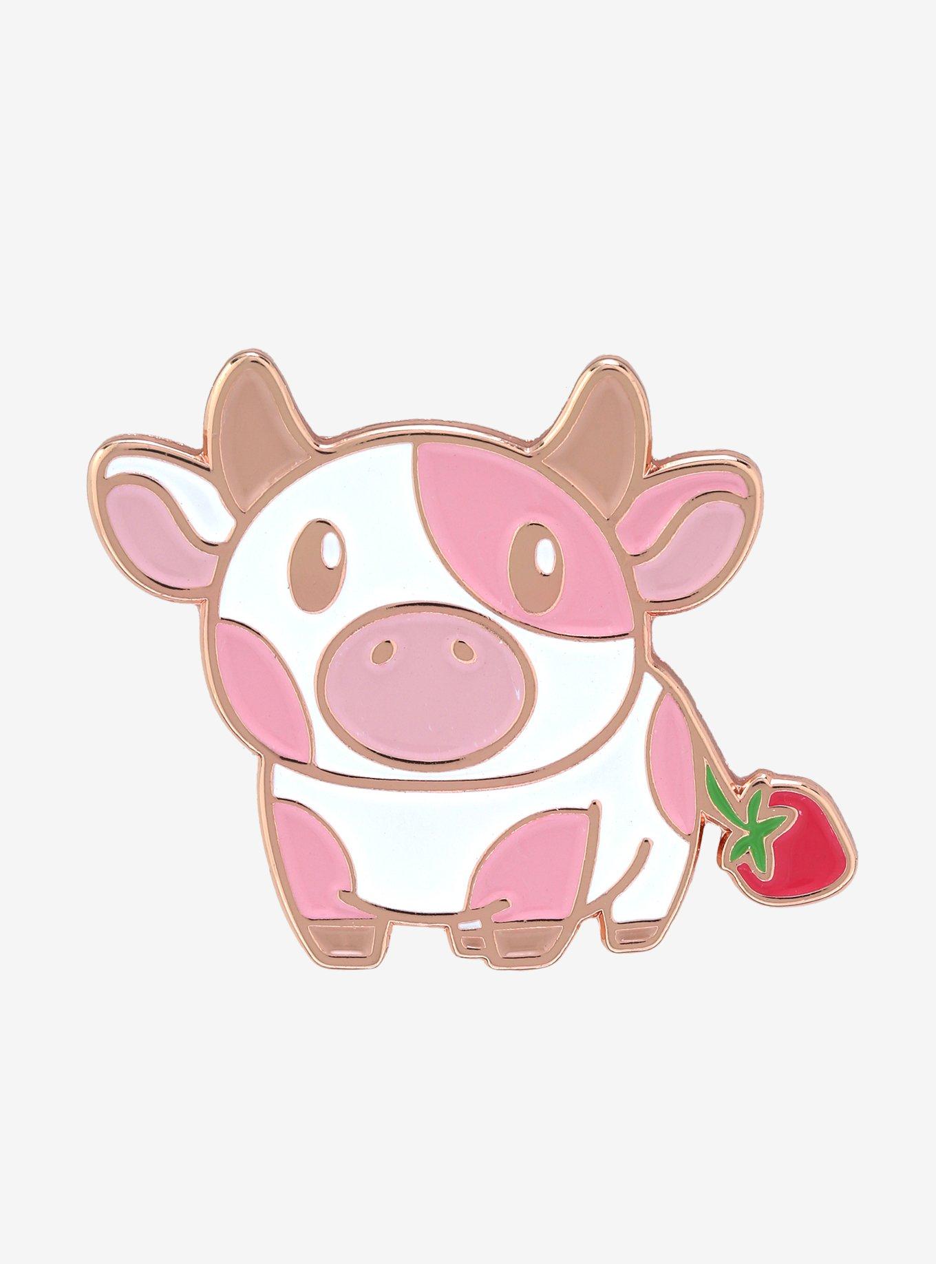 Strawberry Cow Enamel Pin - BoxLunch Exclusive | BoxLunch