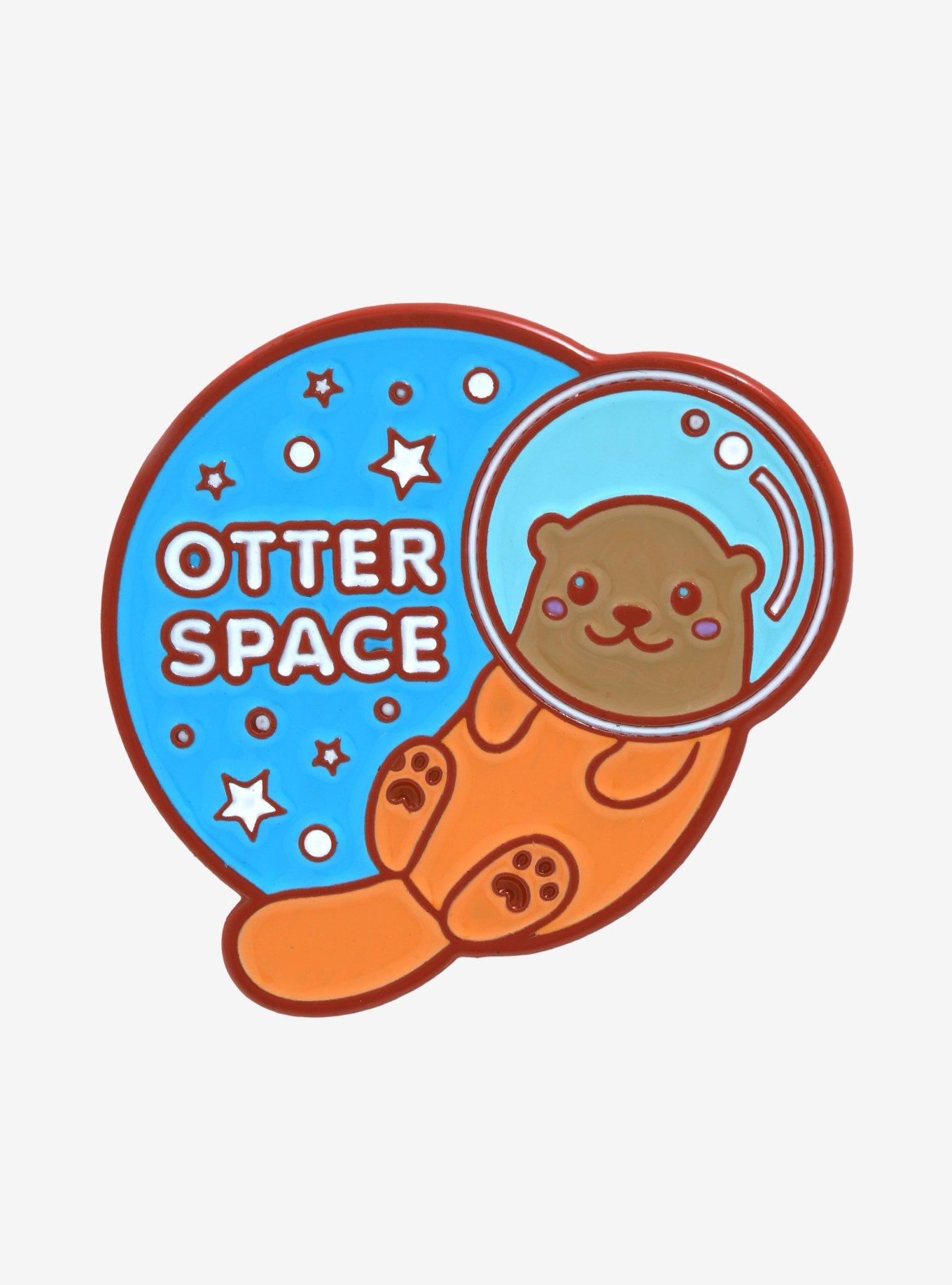 Otter Space Enamel Pin, , hi-res