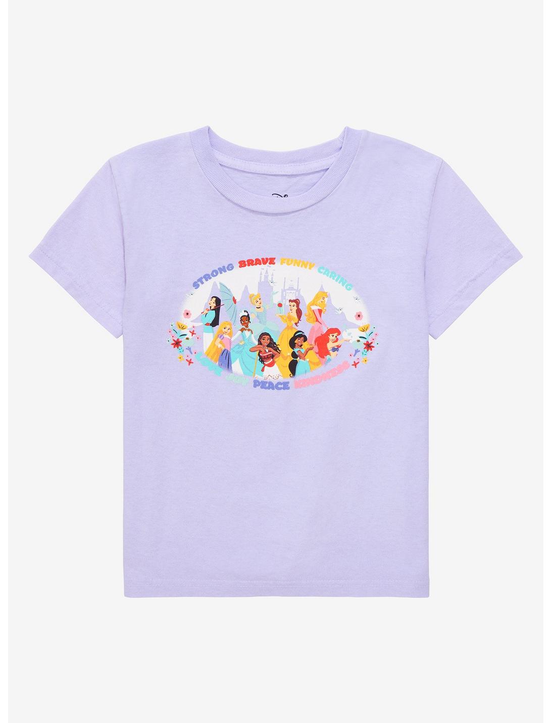 Disney Princess Group Portrait Traits Toddler T-Shirt - BoxLunch Exclusive, PURPLE, hi-res
