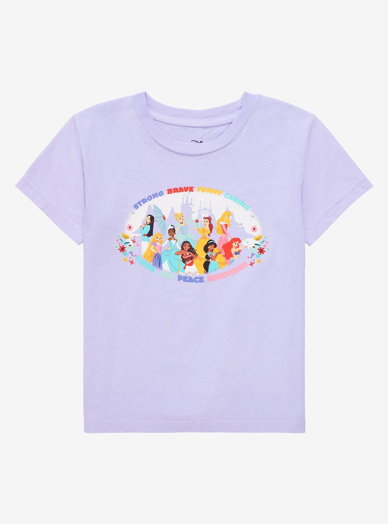 Disney Princess Group Portrait Traits Toddler T-Shirt - BoxLunch Exclusive, PURPLE, hi-res