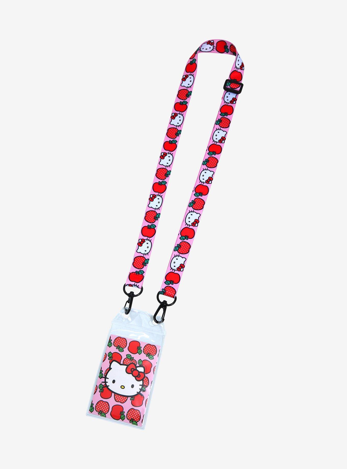 Sanrio Hello Kitty Apple Lanyard - BoxLunch Exclusive, , hi-res