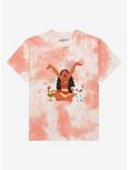 Disney Moana Floral Stretch Youth Tie-Dye T-Shirt - BoxLunch Exclusive , TIE DYE, hi-res